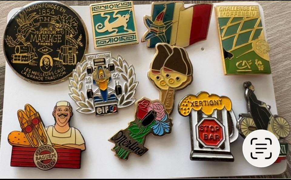Diverse verzameling van 10 vintage pins, Ophalen of Verzenden, Zo goed als nieuw