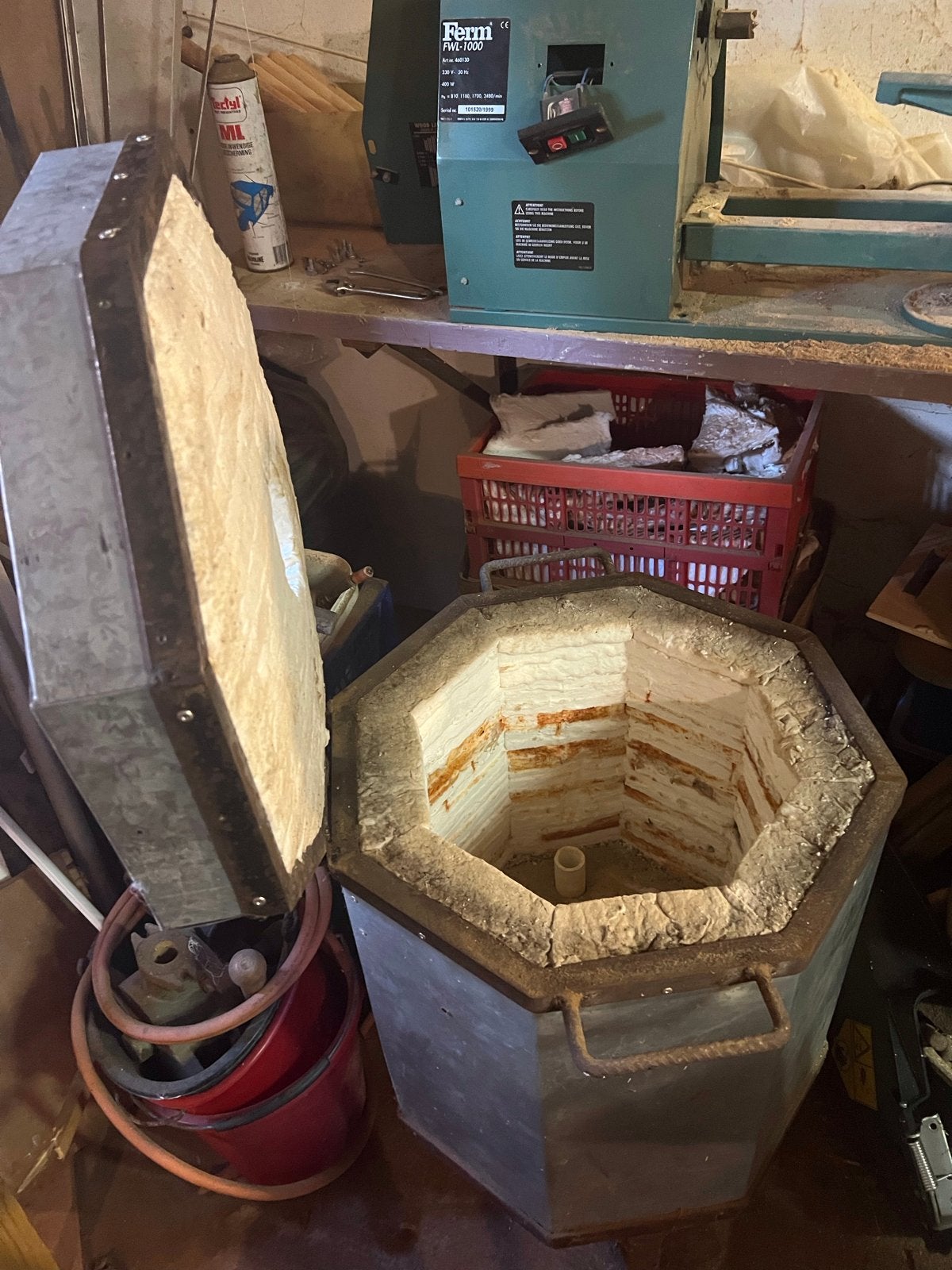 Raku oven, Hobby en Vrije tijd, Pottenbakken, Ophalen, Zo goed als nieuw