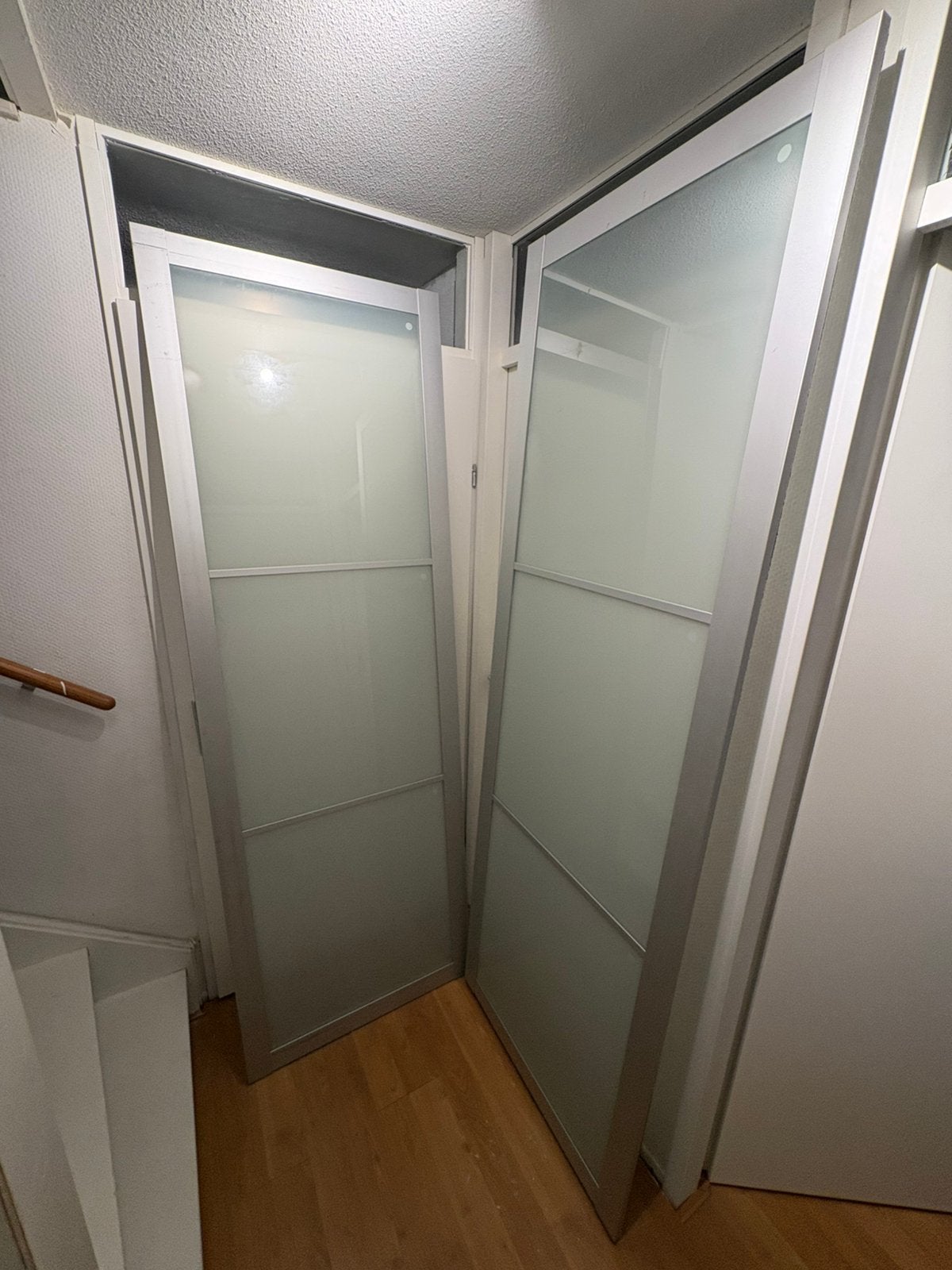 IKEA PAX schuifdeuren 2x 75x236 cm – matglas, Ophalen, Gebruikt, 200 cm of meer, 50 tot 100 cm