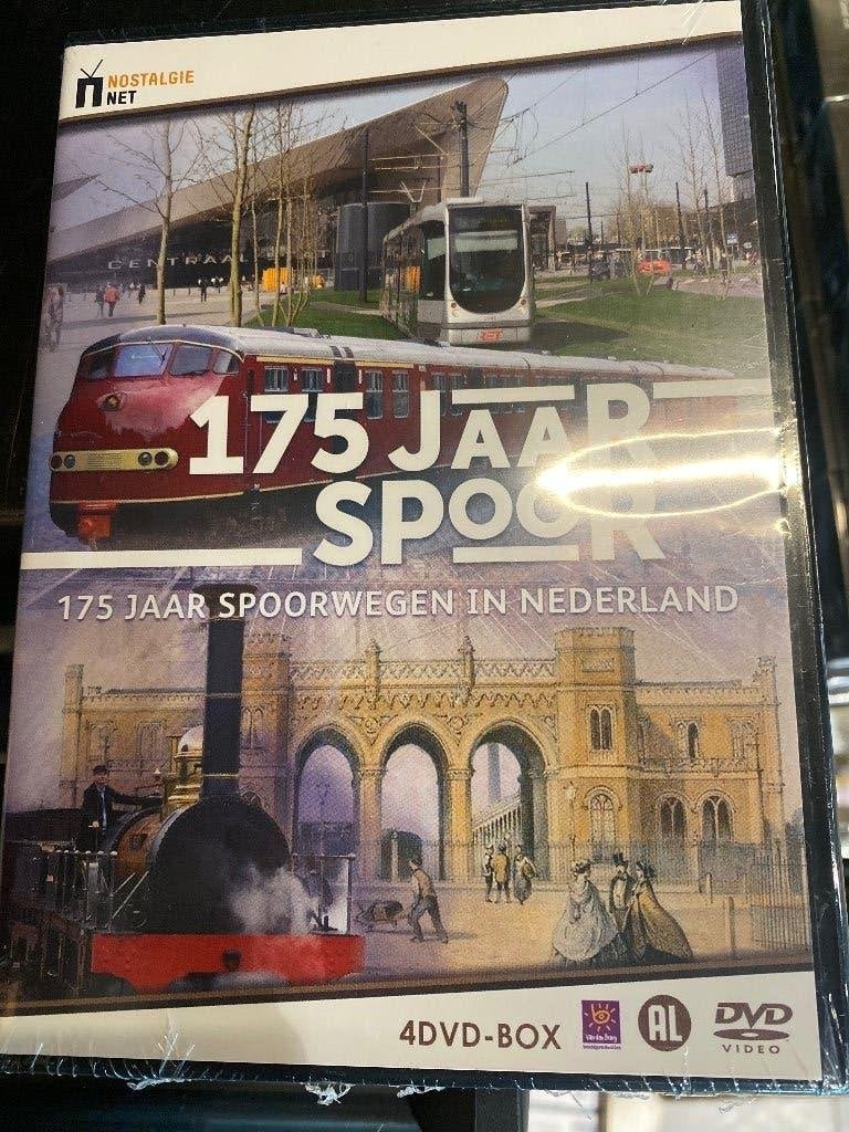 175 Jaar Spoorwegen in Nederland - 4DVD-Box (Nieuw), Alle leeftijden, Nieuw in verpakking, Non-fictie, Ophalen of Verzenden