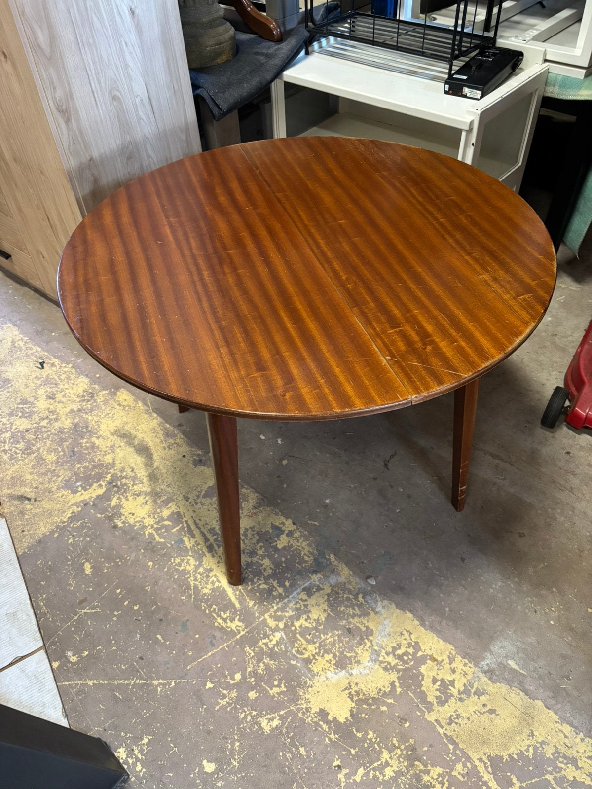 Vintage uitschuifeettafel - 105x75H, 1025xe, Zo goed als nieuw, Re, Rechthoekig