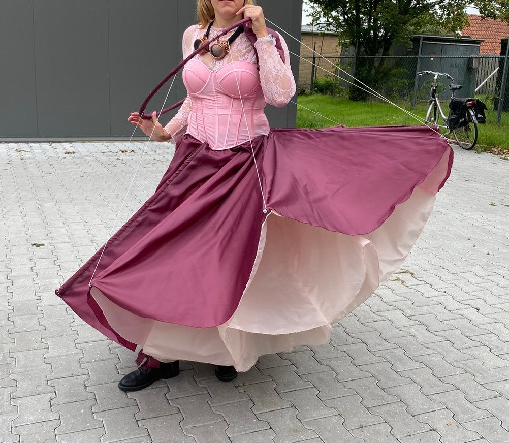 Drie zelf gemaakte rokken met corset, Maat 38/40 (M), Zwart, Ophalen of Verzenden, Zo goed als nieuw