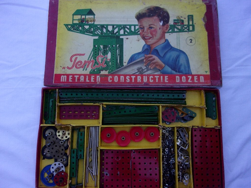 GROTE DOOS MECCANO, Antiek en Kunst, Antiek | Speelgoed, Ophalen of Verzenden