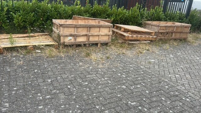 gratis hout, Ophalen, Gebruikt, 25 tot 50 mm, Pallet