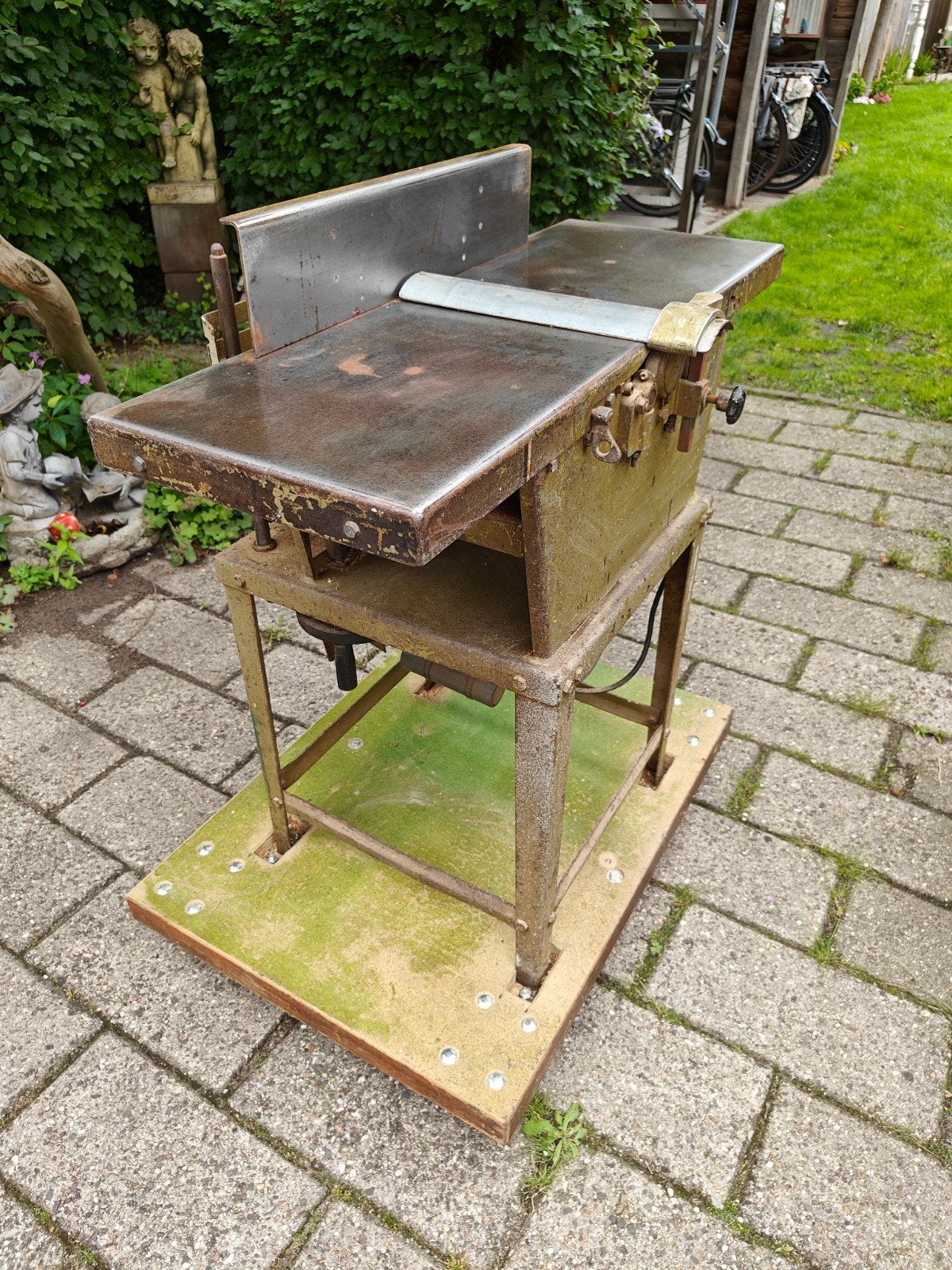 Robuuste Vlak- en Vandiktebank + Langgatboorinrichting, Ophalen, Gebruikt, 1200 watt of meer, 70 mm of meer