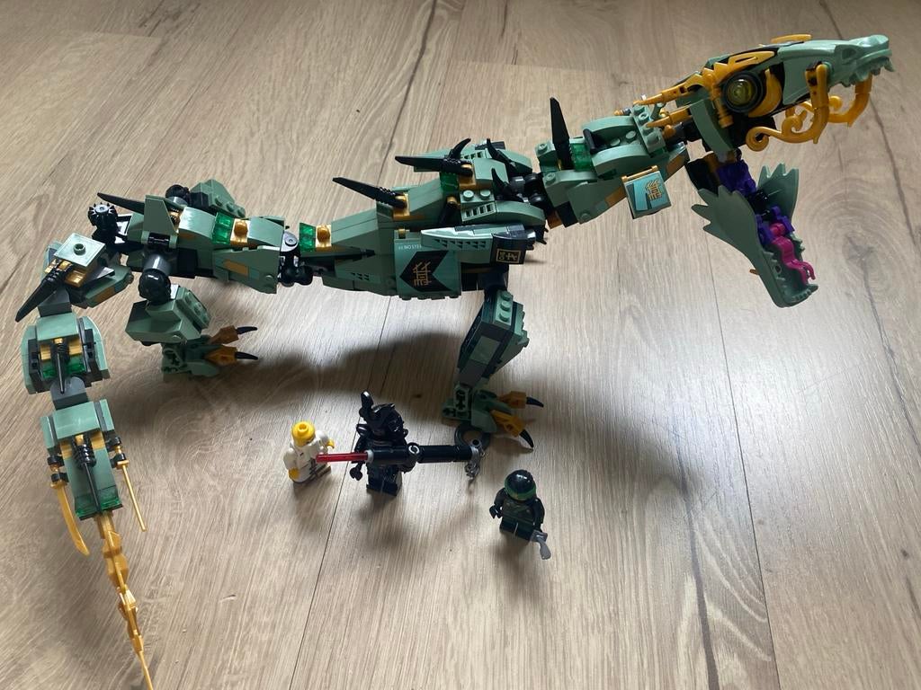 LEGO Ninjago Groene NRG Draak 06051 - Zo goed als nieuw, Kinderen en Baby's, Speelgoed | Duplo en Lego, Ophalen of Verzenden, Zo goed als nieuw