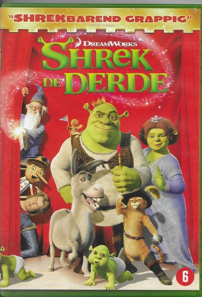 DVD Shrek de derde, Alle leeftijden, Ophalen of Verzenden, Gebruikt, Amerikaans