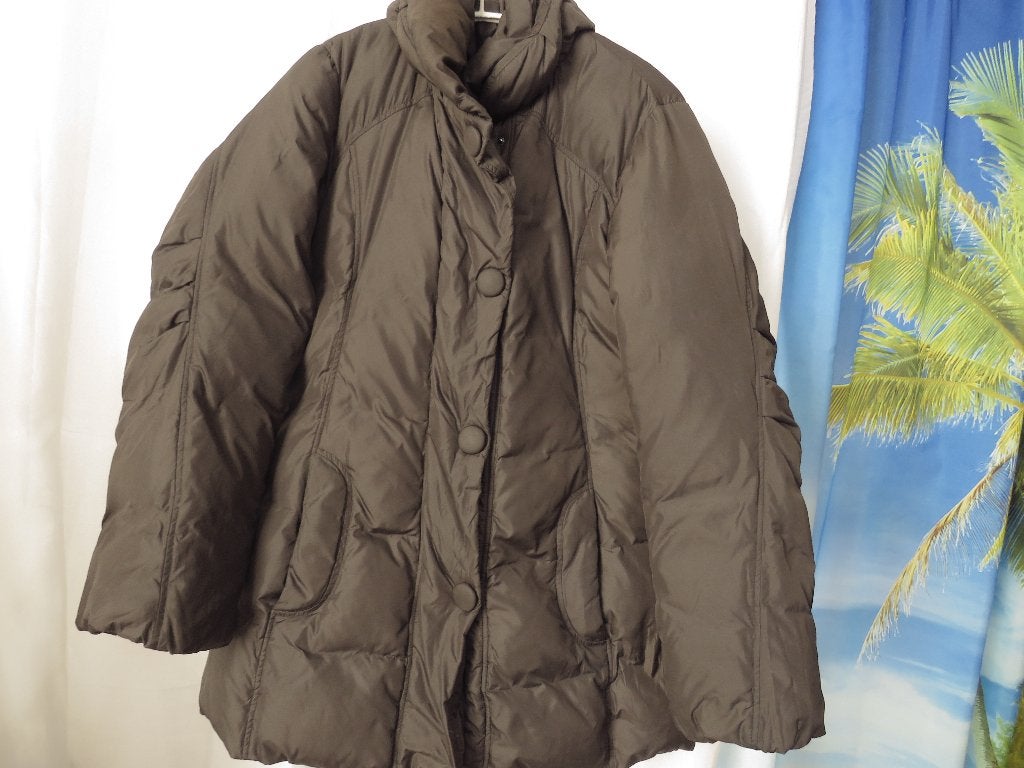grijze/brons echte dons en veren jas mt 38 Betty barclay, Kleding | Dames, Maat 38/40 (M), Betty Barclay, Ophalen of Verzenden
