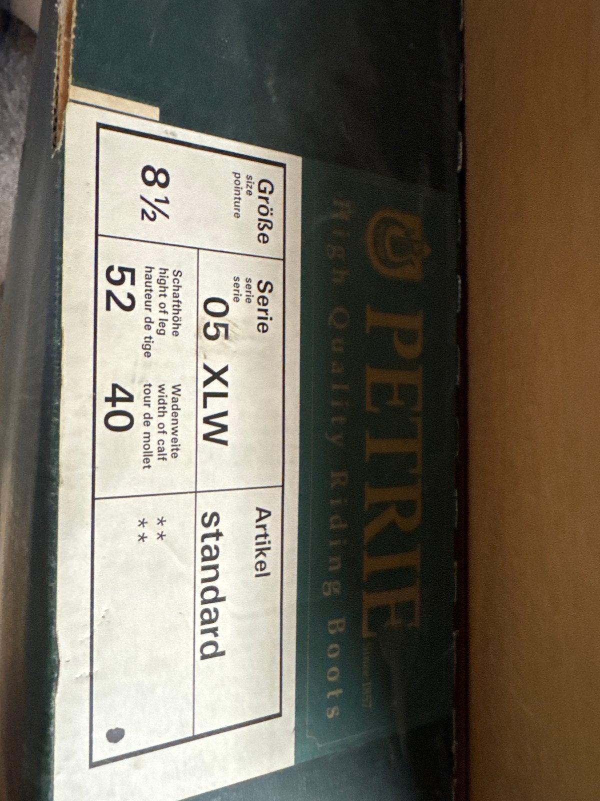 Petrie heren rijlaarzen maat 8,5, Ophalen of Verzenden