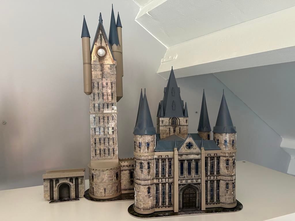 Harry Potter kasteel 3d puzzel kunststof, Ophalen, Zo goed als nieuw, Overige typen