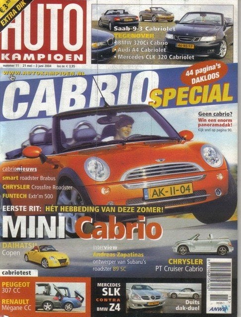 Autokampioen 11 2004 : Daihatsu Copen - Mini Cooper Cabrio, Ophalen of Verzenden, Gelezen, Algemeen