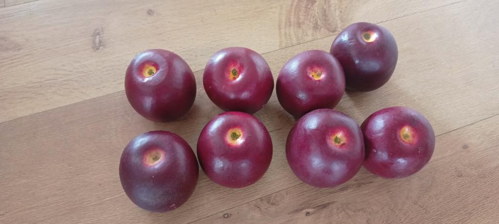 Decoratie appels (8 stuks), Huis en Inrichting, Woonaccessoires | Overige, Ophalen of Verzenden, Zo goed als nieuw, Rood, Kunststof