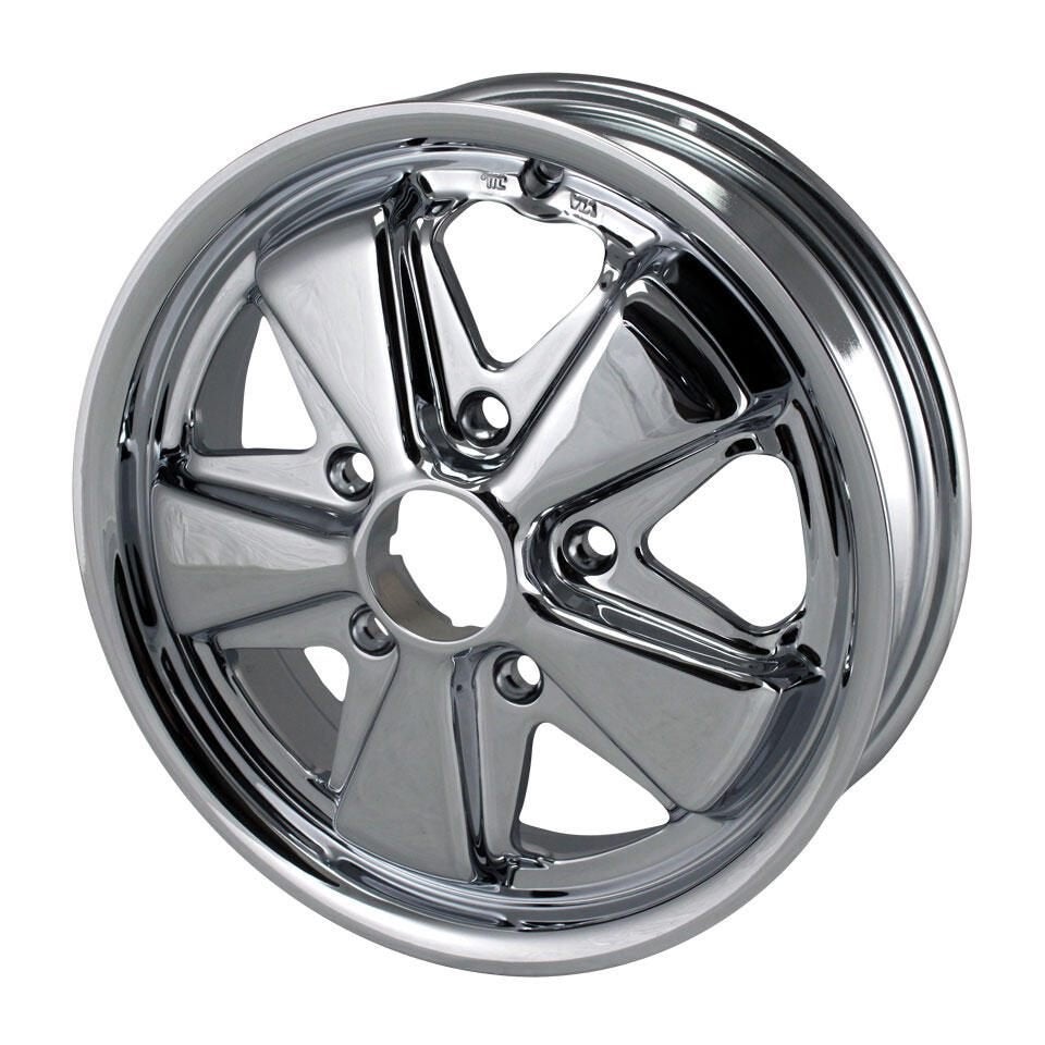 VW Beetle Porsche Fuchs 5x130 Chrome 15’’ wielen 4,5J KG, Ophalen of Verzenden, Nieuw