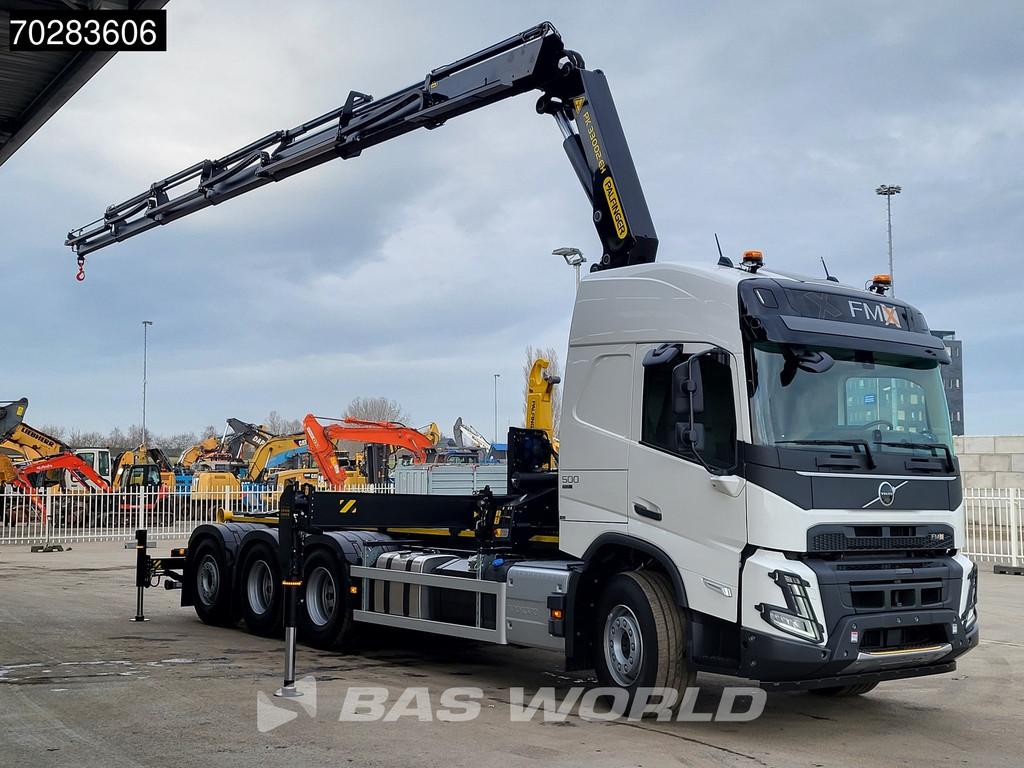 Volvo FMX 500 8X4 NEW! Crane + Hooklift Palfinger PK33002 Cr, Automaat, Euro 6, Wit, Bedrijf