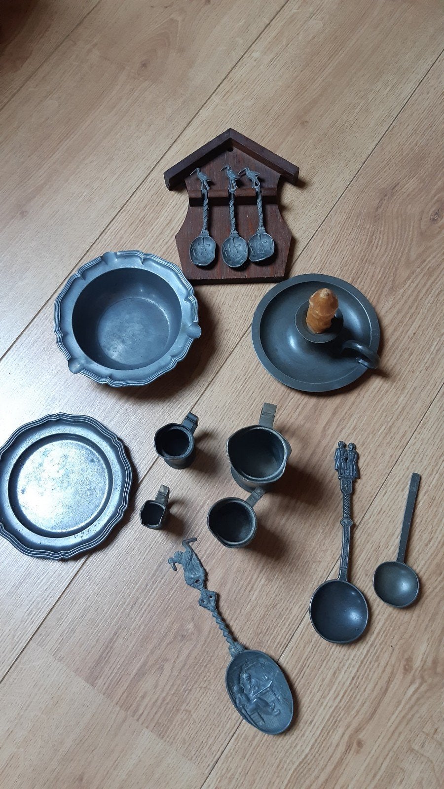Serie oude tinnen spullen, Antiek en Kunst, Ophalen of Verzenden