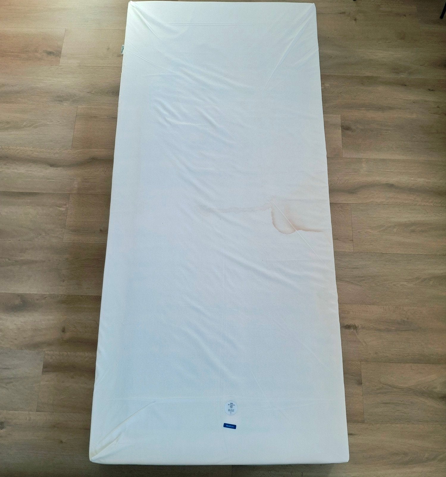 Auping Inizio latex matras 90x200x19 - medium firm, Ophalen, Gebruikt, 90 cm, Eenpersoons