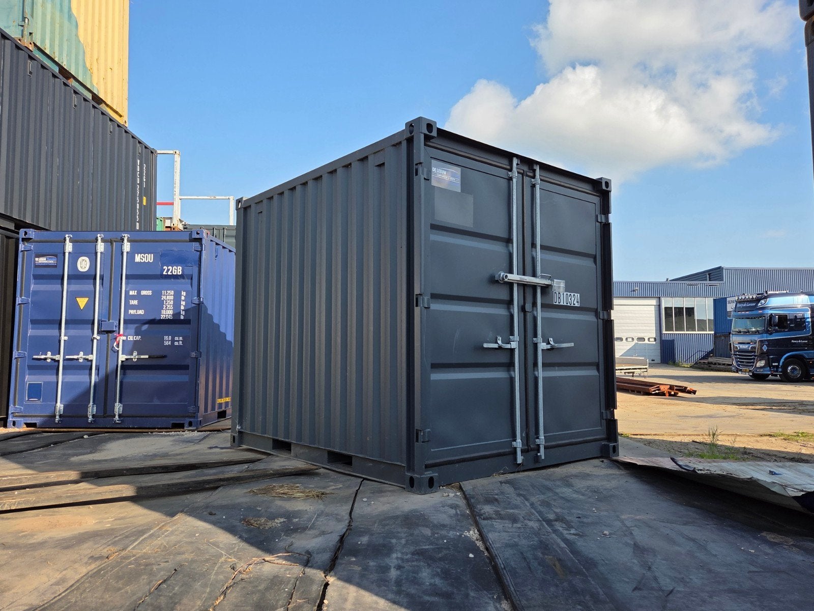 10ft container opslag container antraciet, Ophalen of Verzenden