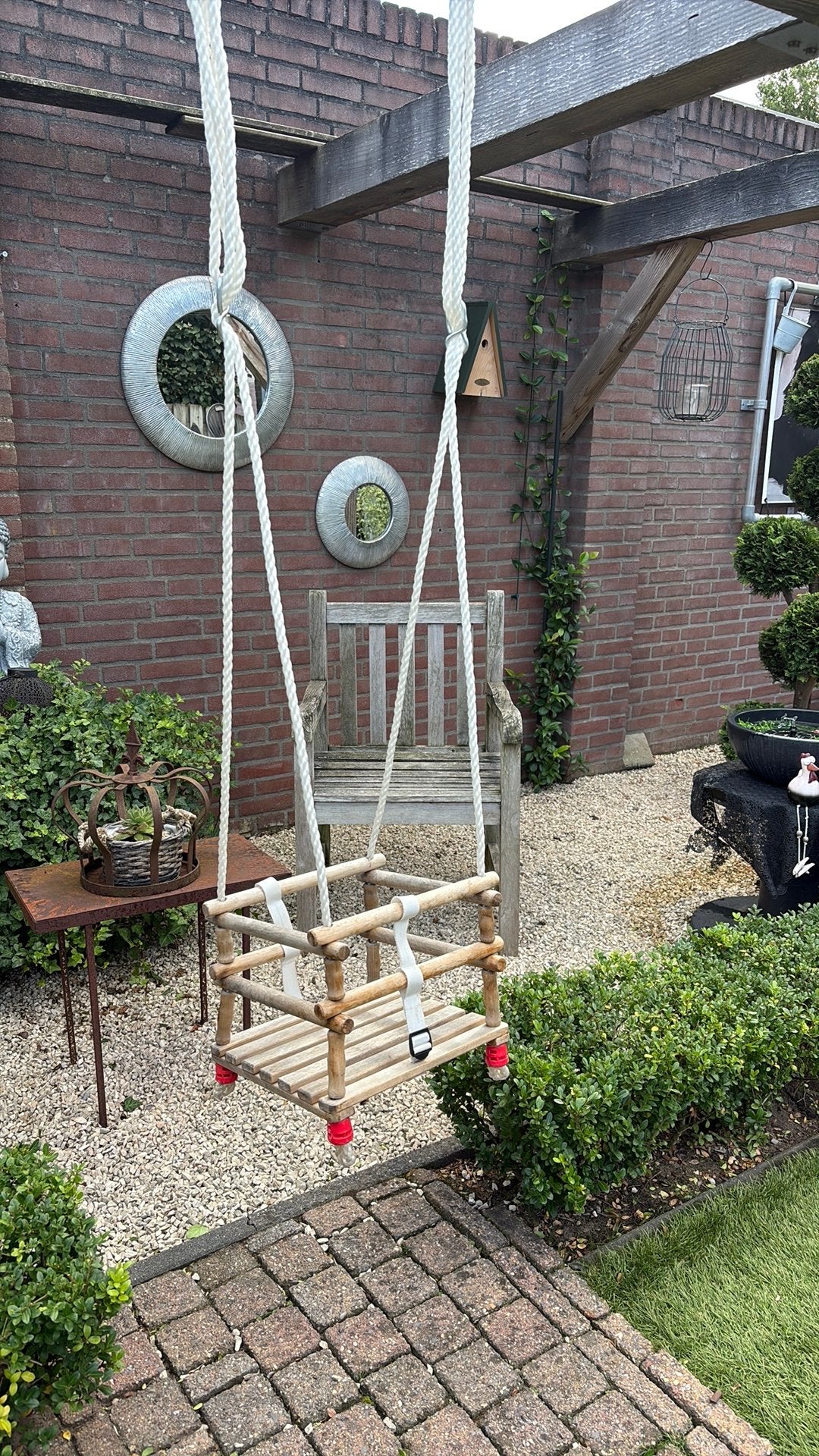 Houten schommel gratis ophalen, Kinderen en Baby's, Speelgoed | Buiten | Speeltoestellen, Ophalen, Zo goed als nieuw, Schommel