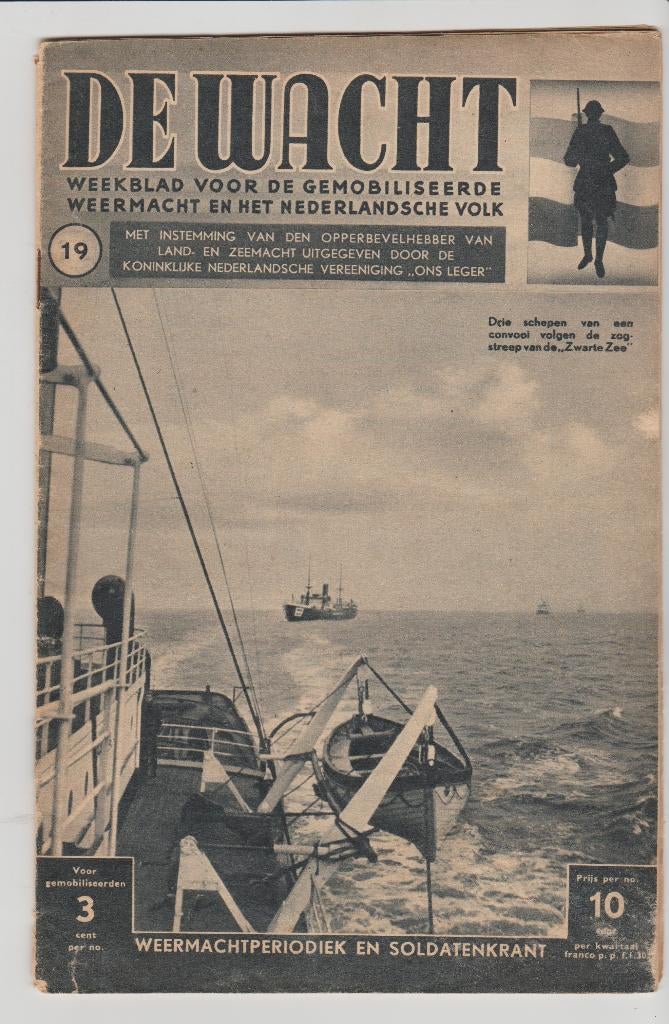 23 Mrt 1940 de wacht weekblad gemobiliseerde weermacht leger, Ophalen of Verzenden, Overige onderwerpen, Tweede Wereldoorlog, Gelezen