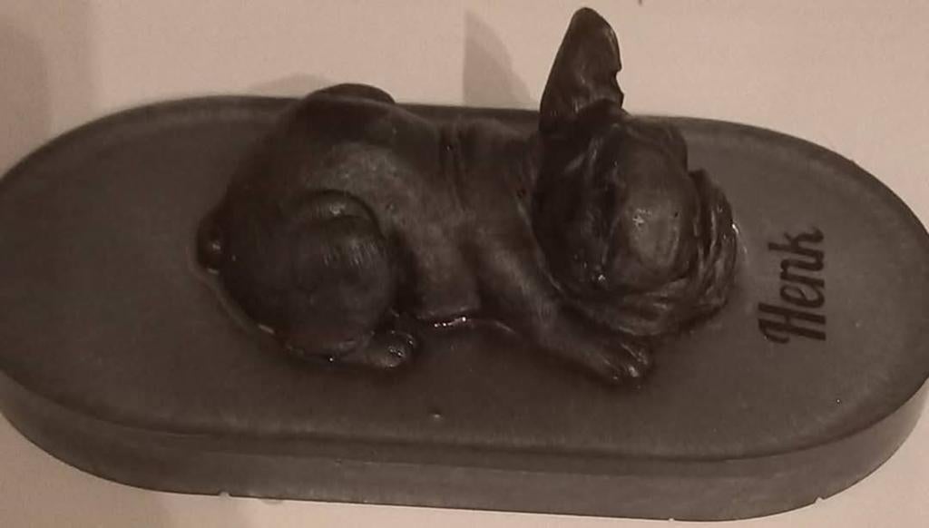 Gepersonaliseerde bulldog beeldjes van epoxy, Ophalen of Verzenden, Dier