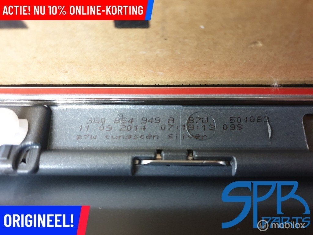 AFDEKKING Sierlijst deur linksachter PORTIER LB7W Passat B8, Auto-onderdelen, Volkswagen, Nieuw, Ophalen of Verzenden, Volkswagen