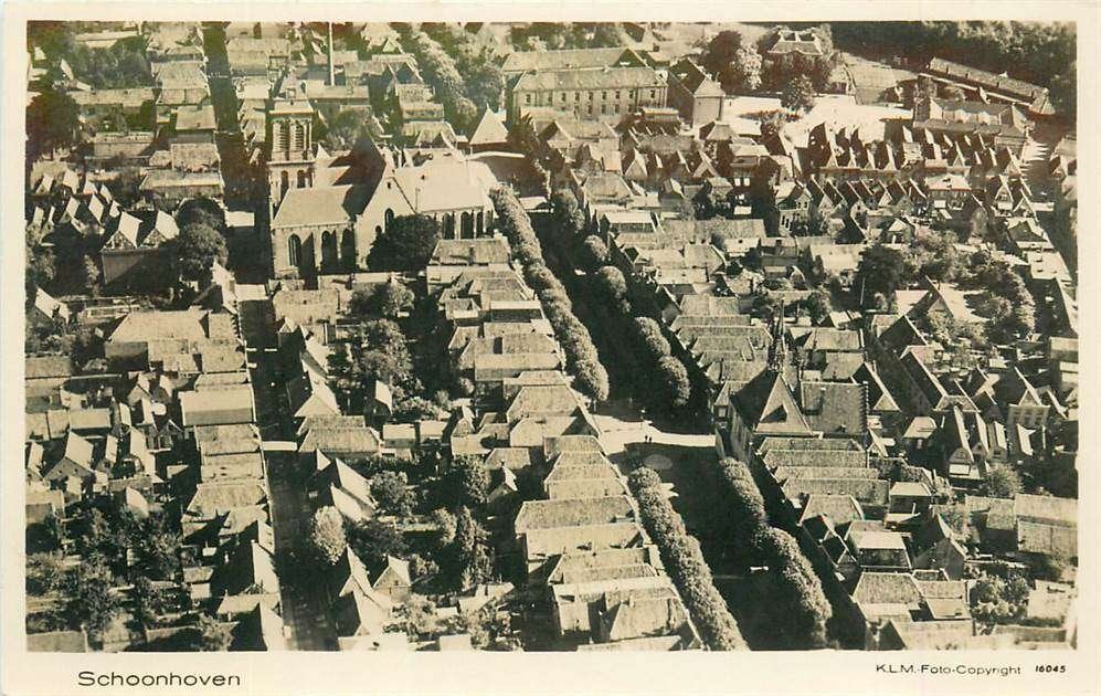 304-007-001 Schoonhoven KLM-Foto, Ophalen of Verzenden, Voor 1920, Zuid-Holland