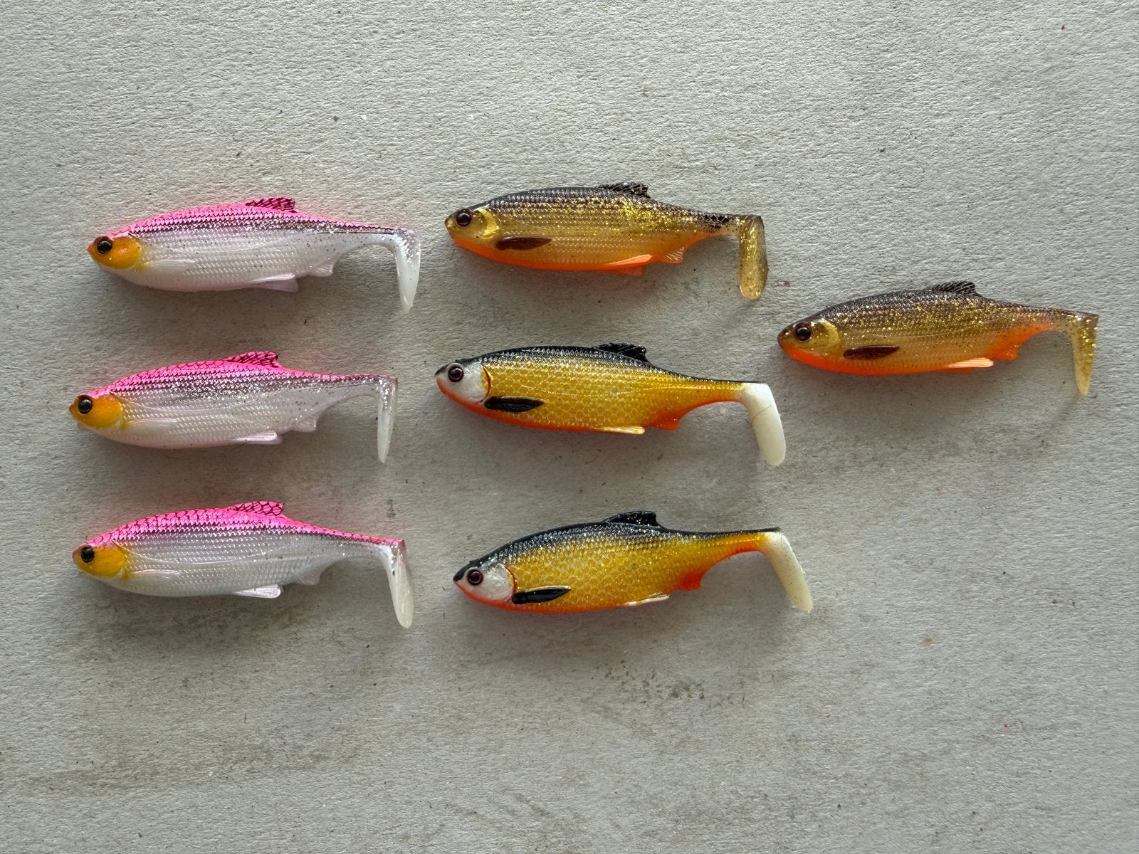 7x Westin softbaits 7-8 cm verschillende kleuren, Ophalen of Verzenden, Nieuw