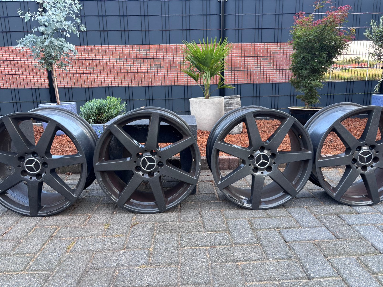 Originele Mercedes AMG 18 inch velgen W204 C-Klasse 5x112, Ophalen, Mercedes-Benz