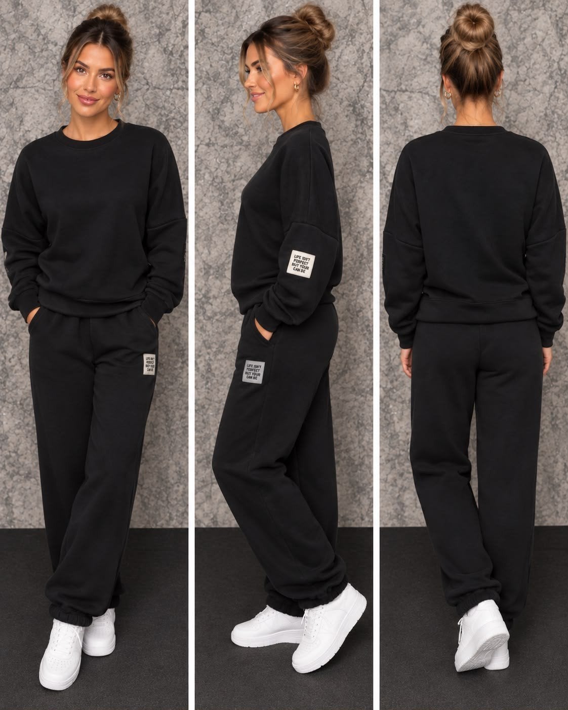 Joggingpak Zwart, Kleding | Dames, Ophalen of Verzenden, Nieuw, Zwart