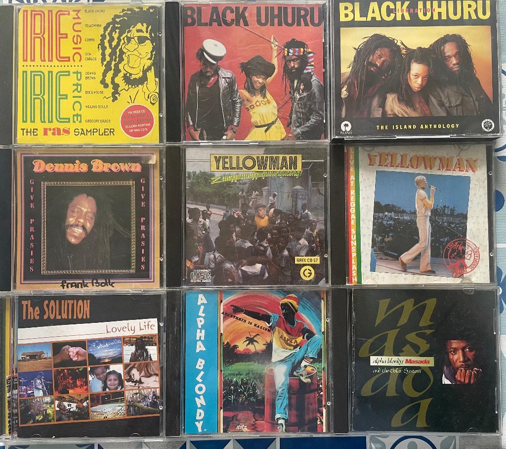 9 reggae cd’s yellowman alpha blondy black uhuru, Verzenden, Gebruikt