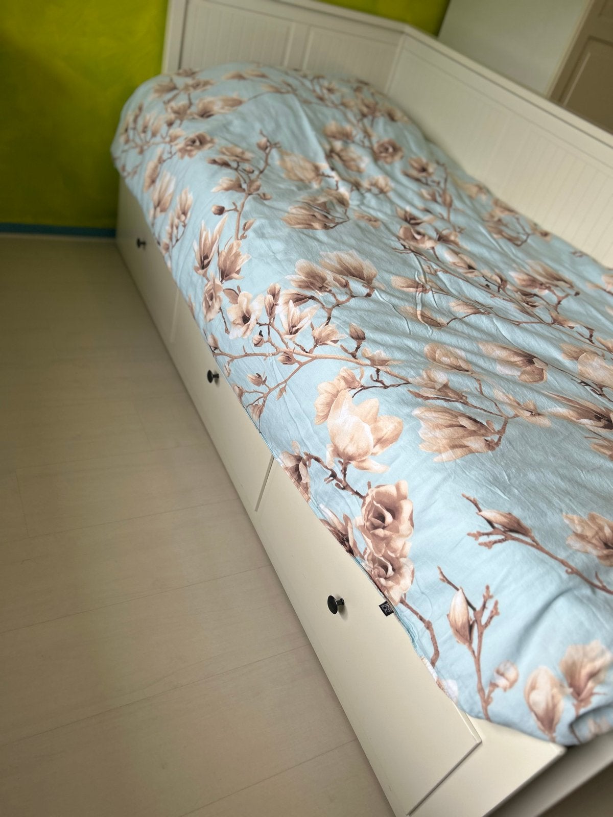 Ikea Hemnes Bedbank 80x200 cm met opberglades, Ophalen, Eenpersoons, Wit, 80 cm