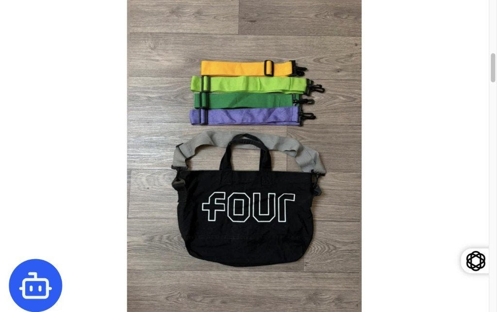 Four Amsterdam Tas Zwart Grijs, Ophalen of Verzenden, Zo goed als nieuw, Heren