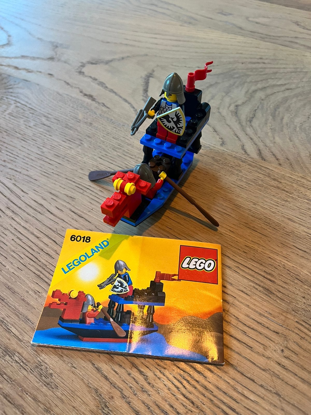 LEGO 6018 Battle Dragon - Castle vintage classic compleet, Gebruikt, Lego, Ophalen of Verzenden, Castle