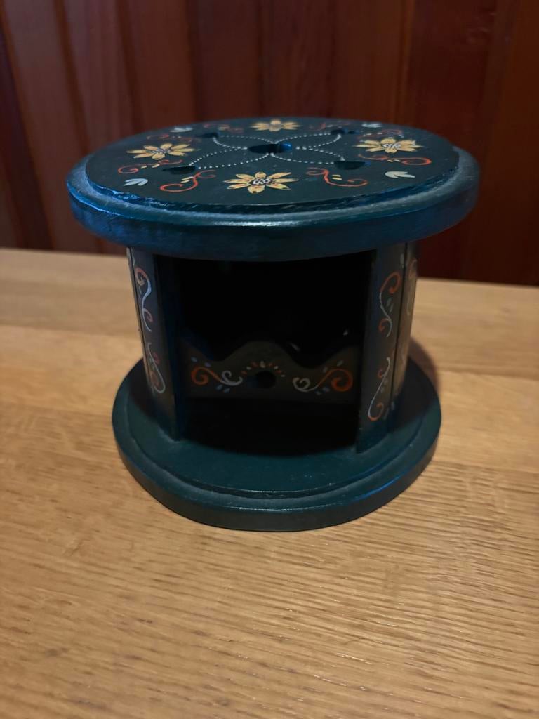 Stoofje met Hindelooper schilderwerk, Antiek en Kunst, Ophalen of Verzenden