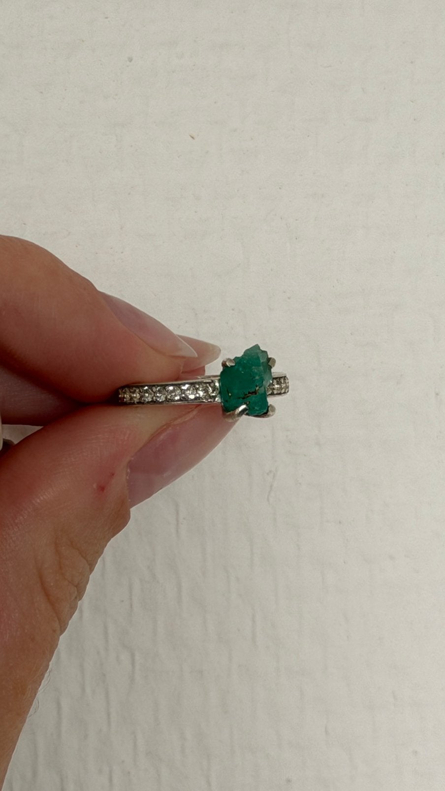 Smaragd ring van Starborn maat 7, Ophalen of Verzenden, Zo goed als nieuw, Groen