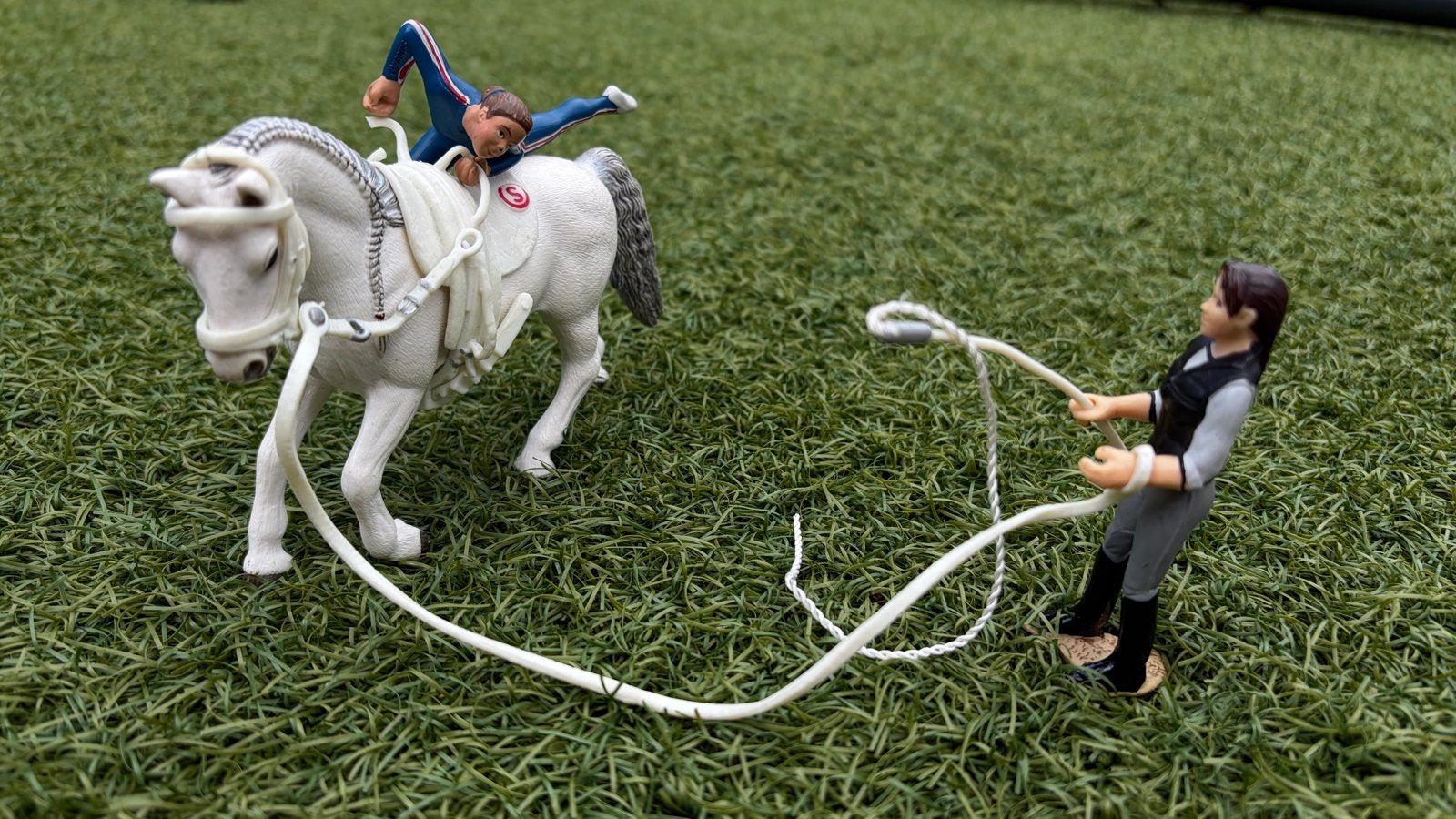 Schleich Voltige set, Ophalen of Verzenden, Gebruikt