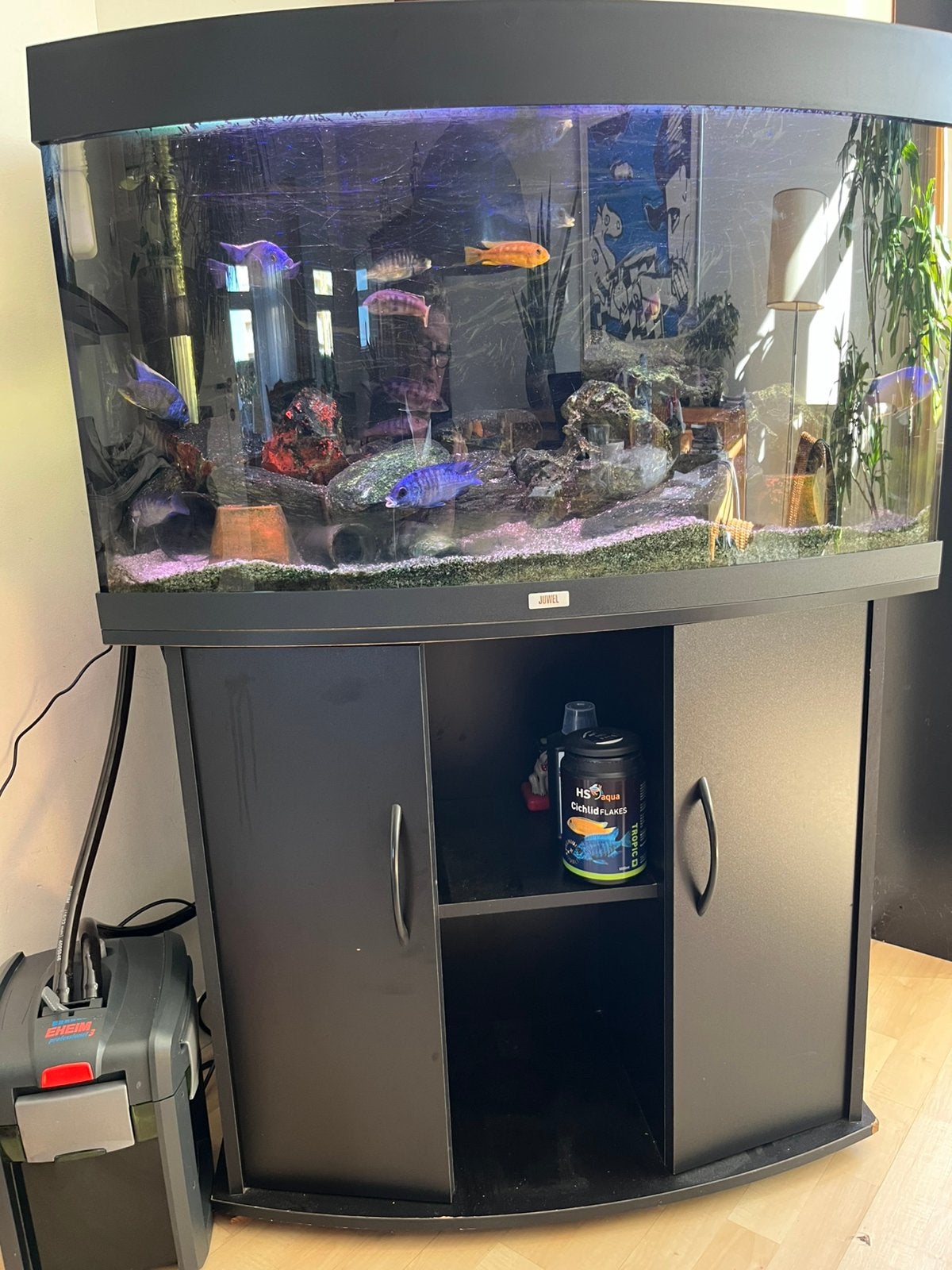 Aquarium Juwel compleet 90x40x50, Dieren en Toebehoren, Ophalen, Gebruikt, Aquariummeubel, Verwarming