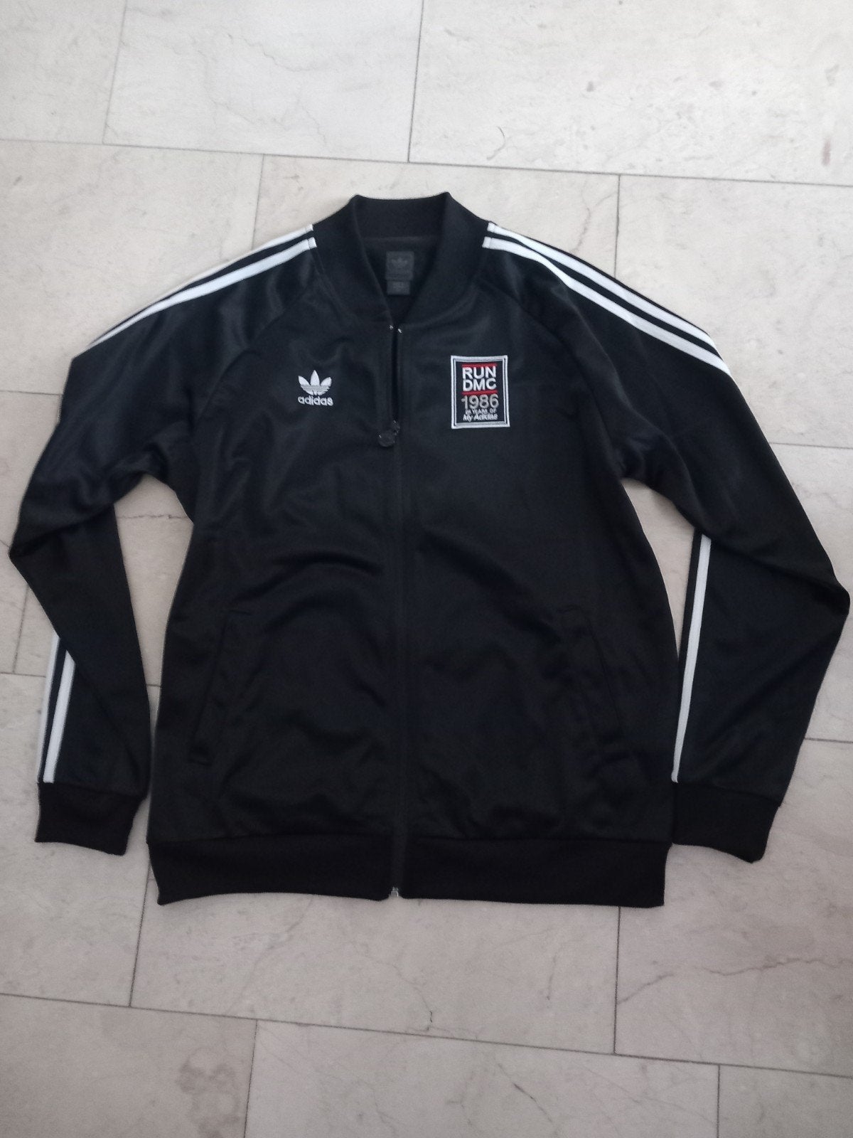 Adidas Run DMC 1986 My Adidas Track Jacket XL, Zwart, Maat 56/58 (XL), Ophalen of Verzenden, Zo goed als nieuw