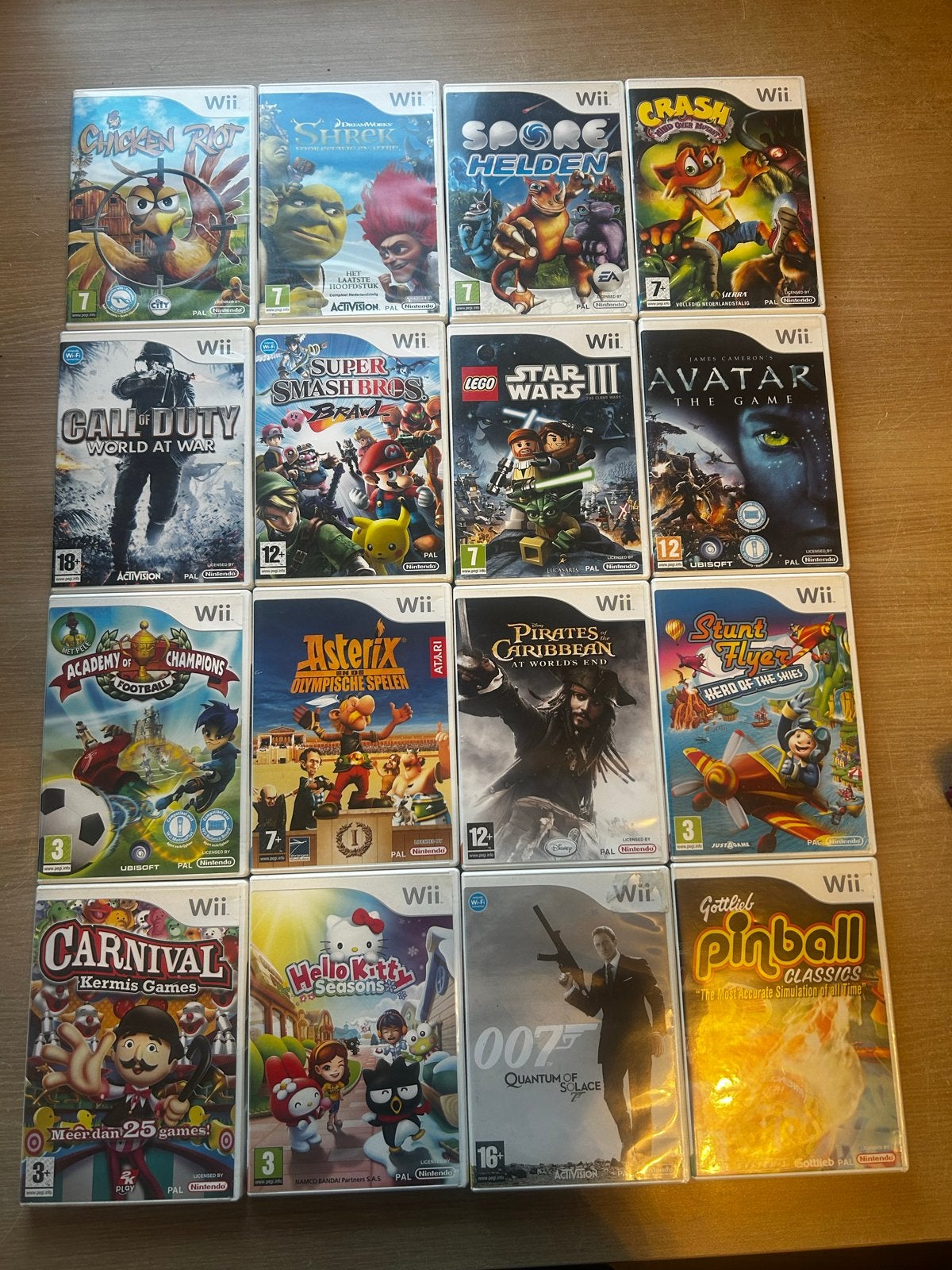 Grote collectie Wii spellen, Spelcomputers en Games, Games | Nintendo Wii, Gebruikt, Overige genres, Eén computer, Ophalen of Verzenden