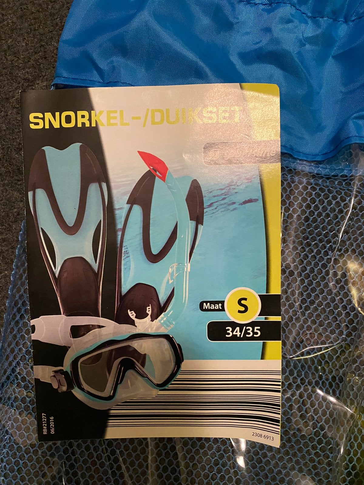 Snorkelset maat S, Ophalen of Verzenden, Zo goed als nieuw, Snorkelset
