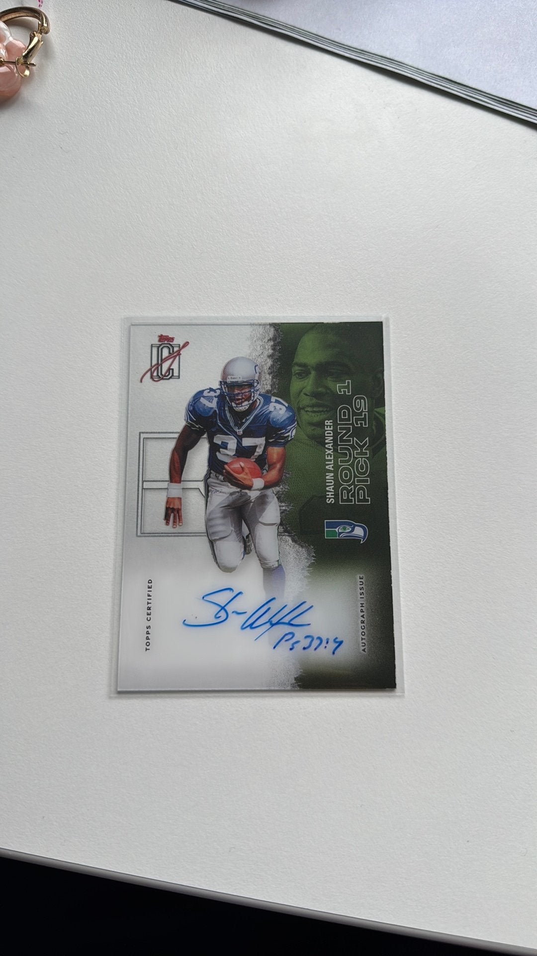 Topps Signature Shaun Alexander Veteran Class Crystal Clear, Ophalen of Verzenden, Nieuw