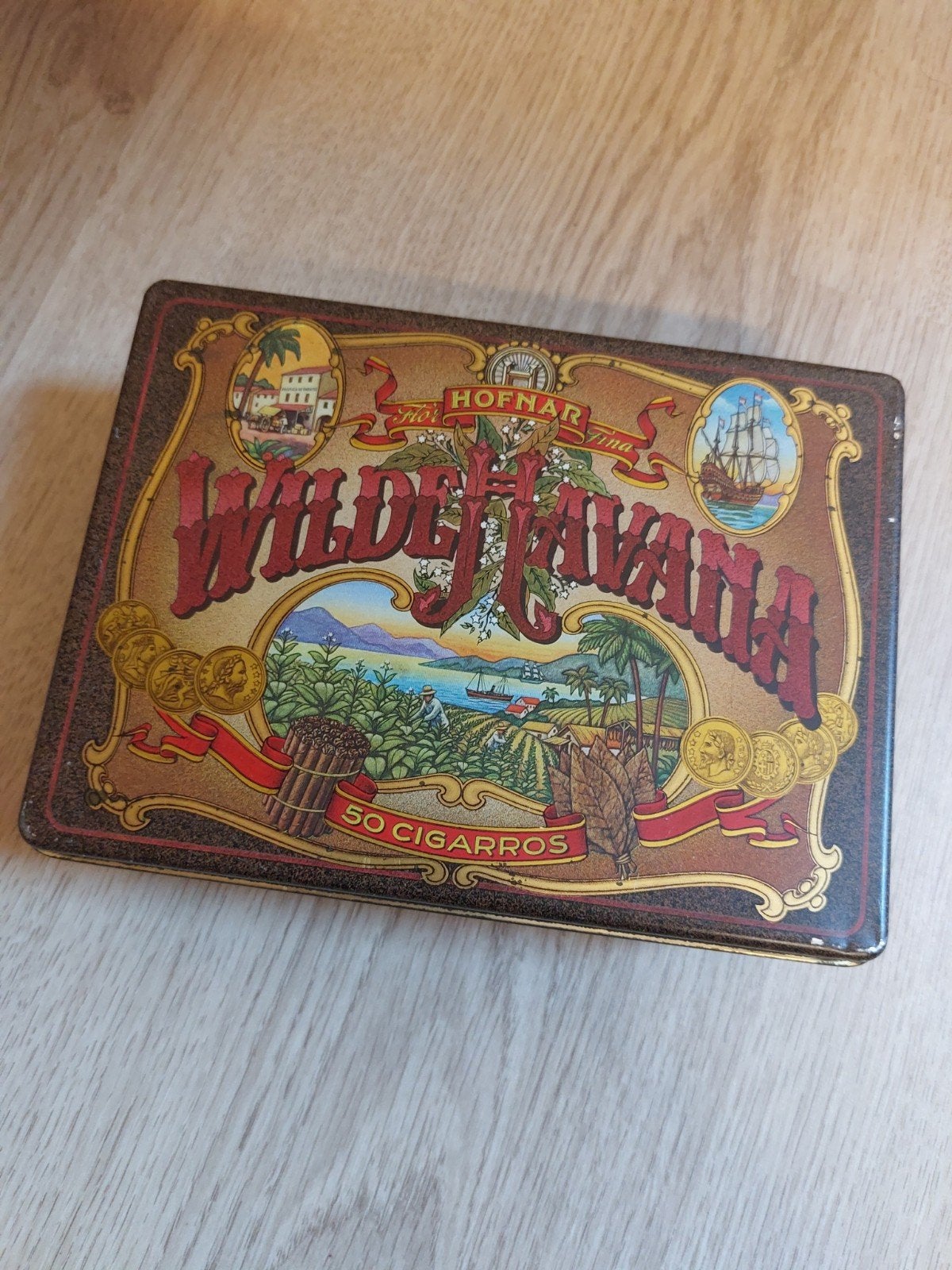 Hofnar wilde havana sigaren blik (leeg), Verzamelen, Ophalen of Verzenden