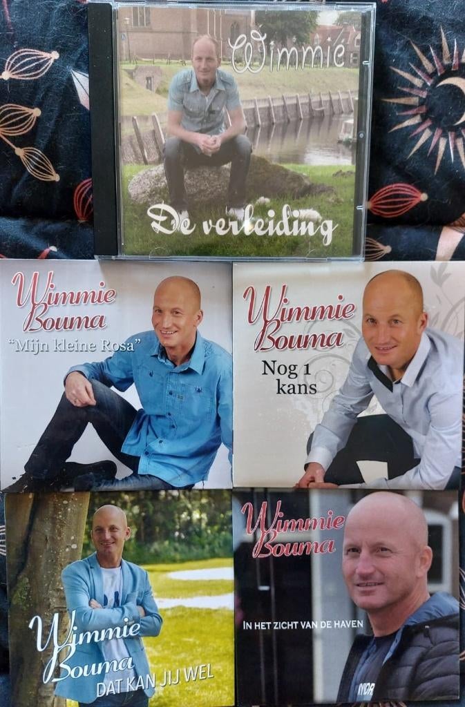 LOT 4 CD-SINGLES EN EERSTE CD-ALBUM VAN WIMMIE BOUMA, Ophalen of Verzenden, Zo goed als nieuw, Nederlandstalig