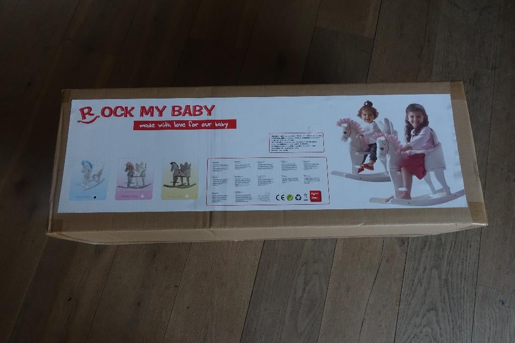 NIEUW Hobbelpaard Prince Horse Rock my baby prins blauw, Ophalen of Verzenden, Nieuw
