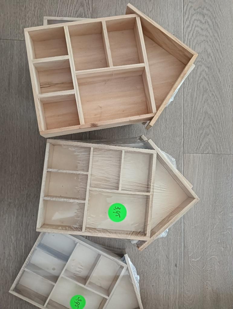 Houten huisjes, Ophalen, Nieuw, Hout, Knutselmateriaal
