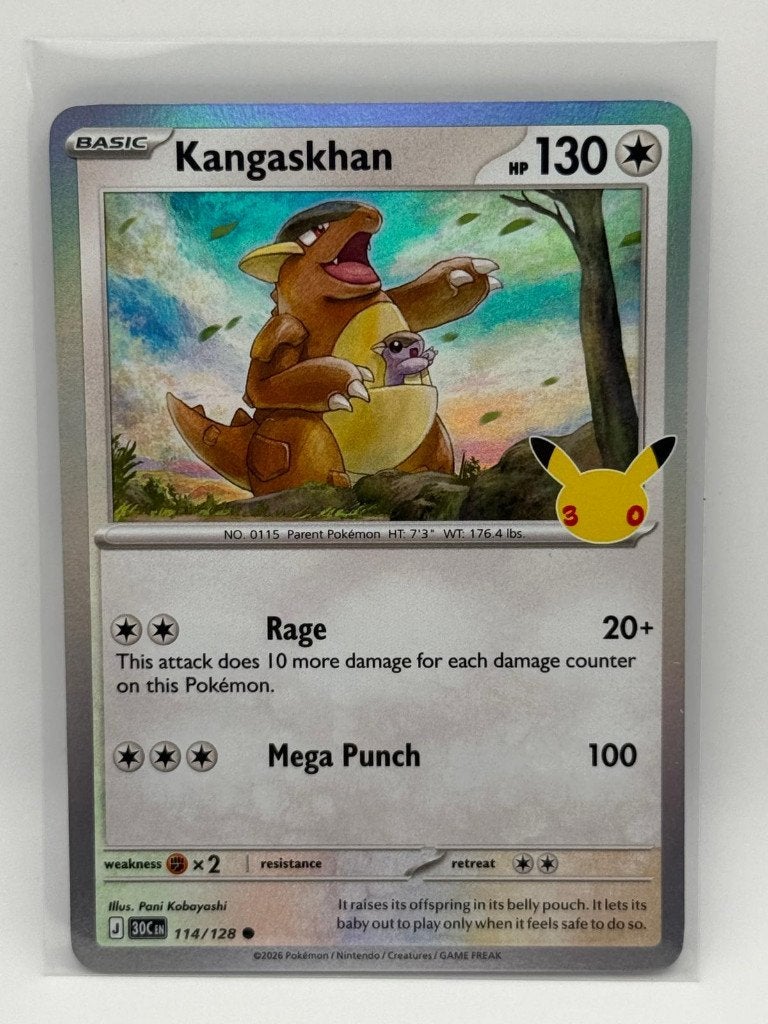 Kangaskhan #114 Pokemon 30th Celebration 1, Ophalen of Verzenden, Zo goed als nieuw