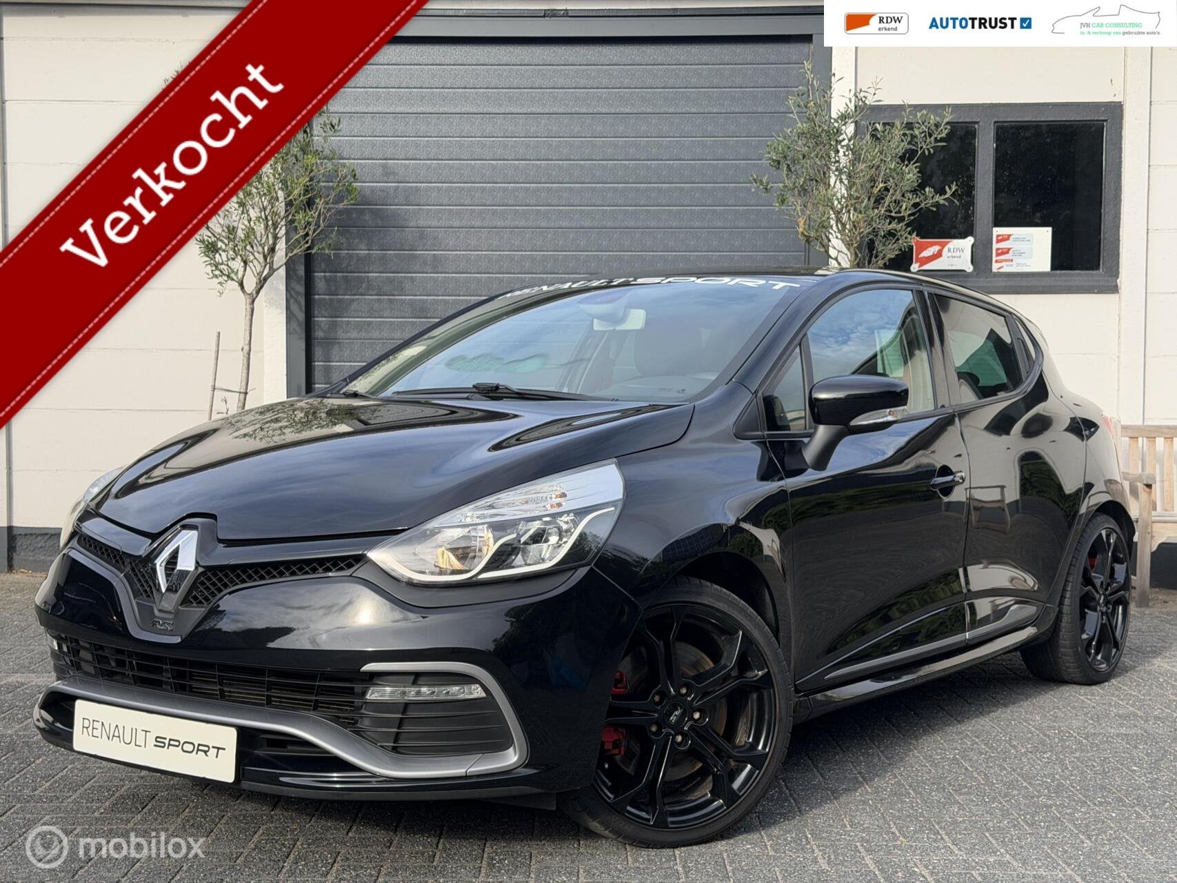 Renault Clio 200pk R.S.|RIJKLAAR|1EIG|LEER|CAMERA|HISTOR|GAR, Dealer onderhouden, 1618 cc, Gebruikt, Zwart