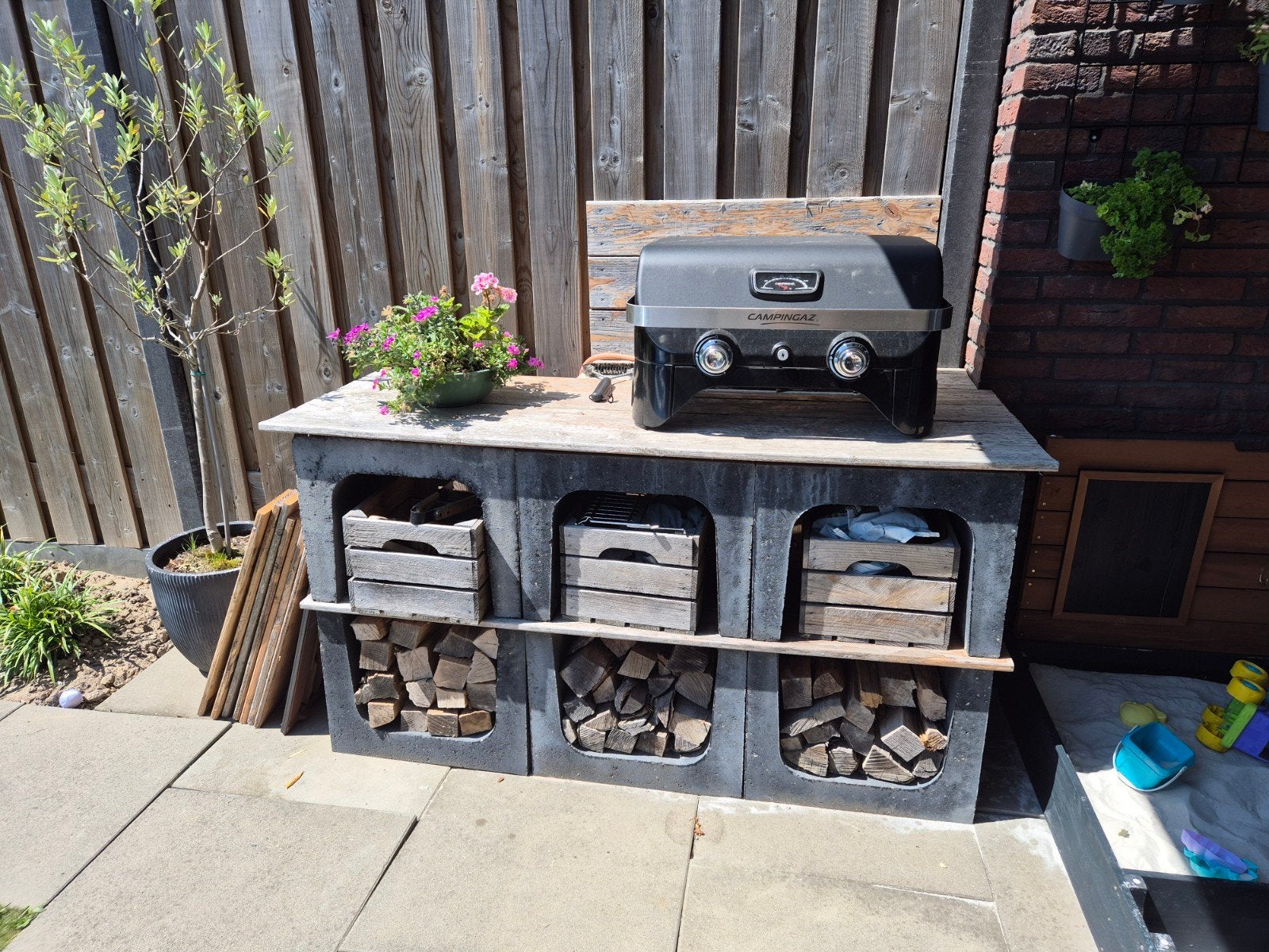 Buitenkeuken van U blokken, Tuin en Terras, Buitenkeukens, Ophalen, Gebruikt