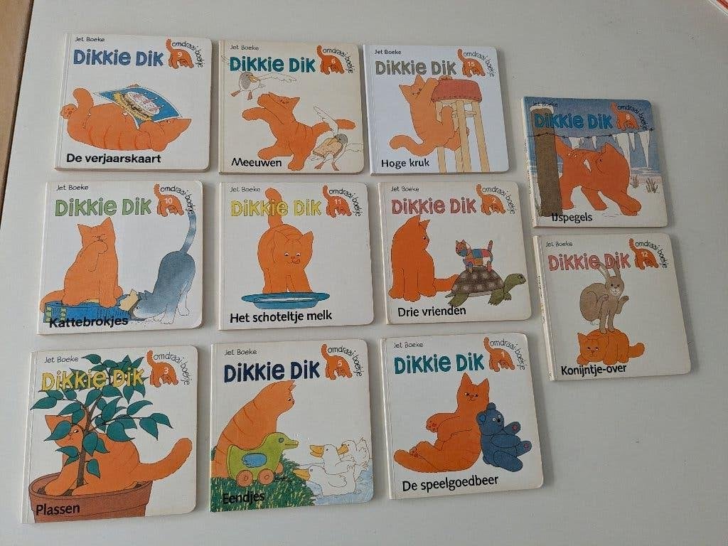 11 omkeer boekjes van Dikkie Dik, Ophalen of Verzenden, Zo goed als nieuw, Jet Boeke, Fictie algemeen