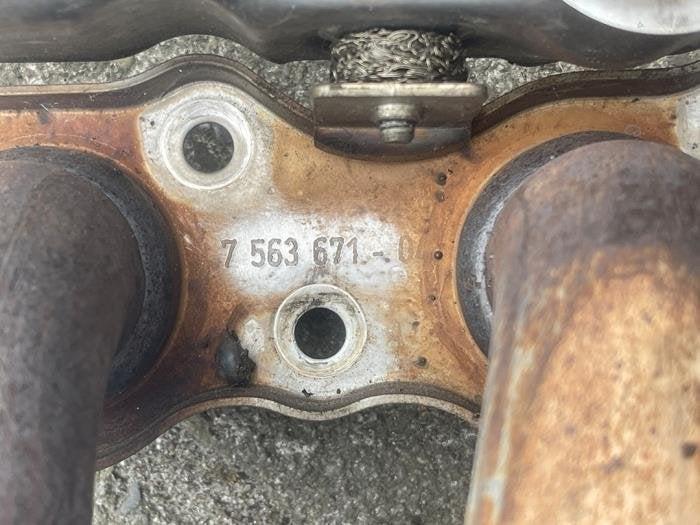 Uitlaatspruitstuk + katalysator van een BMW 3-Serie, Gebruikt, -, Verzenden, -